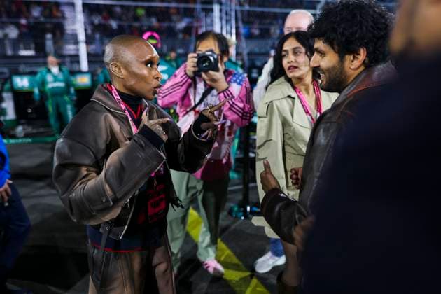 F1 - LAS VEGAS GRAND PRIX 2025 Cynthia Erivo, Actress, portrait during the 2025 Formula 1 Las Vegas Grand Prix, 22th round of the 2025 FIA Formula One World Championship, WM, Weltmeisterschaft from November 21 to 23, 2025 on the Las Vegas Strip Circuit, in Paradise, Nevada, United States of America - ParadiseUnited States  Copyright: xJoaoxFilipex