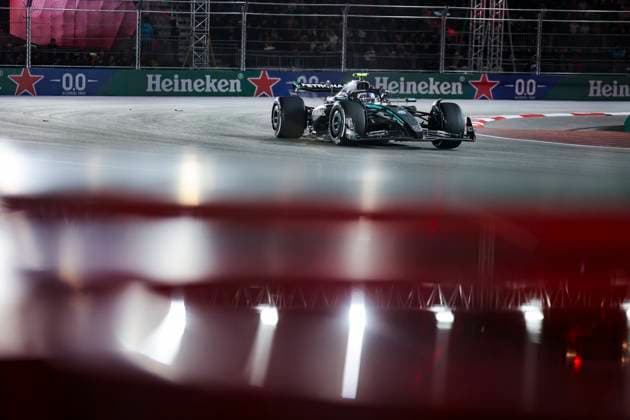 F1 - LAS VEGAS GRAND PRIX 2025 12 KIMI ANTONELLI Andrea (ita), Mercedes AMG F1 Team W16, action during the 2025 Formula 1 Las Vegas Grand Prix, 22th round of the 2025 FIA Formula One World Championship, WM, Weltmeisterschaft from November 21 to 23, 2025 on the Las Vegas Strip Circuit, in Paradise, Nevada, United States of America - ParadiseUnited States  Copyright: xJoaoxFilipex