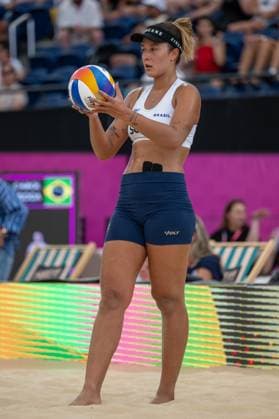 RECORD DATE NOT STATED ADELAIDE, AUSTRALIA - NOVEMBER 23: Thamela Coradello Galil (Player 1 - BRA) during the Beach volleyball, Beachvolleyball World Championships at Adelaide on November 23, 2025 in Adelaide, Australia. Australia Copyright: xBEAUTIFULxSPORTS PeterxWeberx