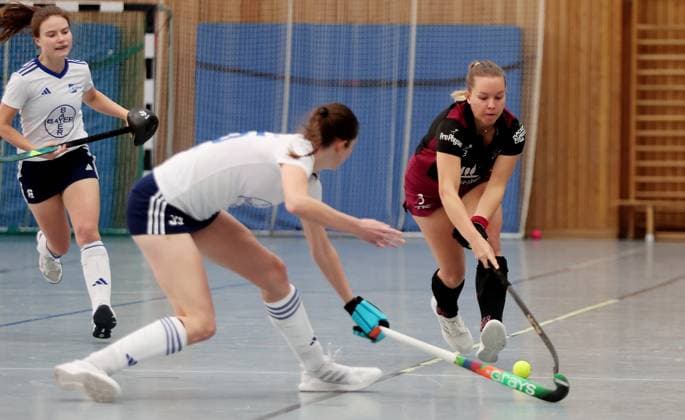 Ludwigsburg , Hockey TK Bundesliga Cup , HC Ludwigsburg vs. RTHC Leverkusen , rechts: Greta Meissner ( Lubu )