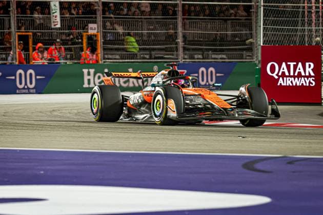 Oscar Piastri (AUS) - McLaren Formula 1 Team - McLaren MCL39 - Mercedes during the Sunday of the Formula 1 Heineken Las Vegas Grand Prix 2025 at Las Vegas Strip Circuit, ahead of Round 22 of 24 of the 2025 FIA Formula One World Championship, WM, Weltmeisterschaft (November 20-23, 2025). Formula 1 Heineken Las Vegas Grand Prix 2025