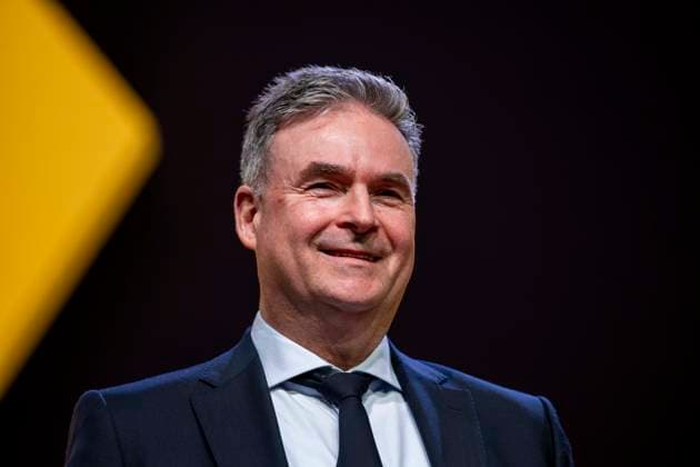 23.11.25, Mitgliederversammlung von Borussia Dortmund in den Westfalenhallen Dortmund. Bernd Möllmann steht auf der Bühne. Copyright: xInderlied Kirchner-Mediax