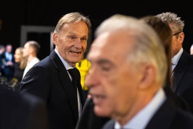 23.11.2025, Fussball, Saison 2025 2026, 1. Bundesliga, Mitgliederversammlung Borussia Dortmund, v. l. Vorsitzender der Geschäftsführung Hans-Joachim Watzke (Borussia Dortmund), Präsident Dr. Reinhold Lunow (Borussia Dortmund), Dortmund Messe Wetsfalenhalle NRW Deutschland xRHR-FOTO DEx Copyright: DennisxEwert RHR-FOTOx RHR-FOTO DE