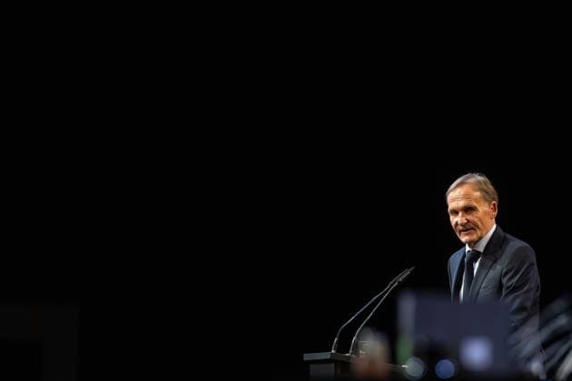 23.11.2025, Fussball, Saison 2025 2026, 1. Bundesliga, Mitgliederversammlung Borussia Dortmund, Vorsitzender der Geschäftsführung Hans-Joachim Watzke (Borussia Dortmund), Dortmund Messe Wetsfalenhalle NRW Deutschland xRHR-FOTO DEx Copyright: DennisxEwert RHR-FOTOx RHR-FOTO DE