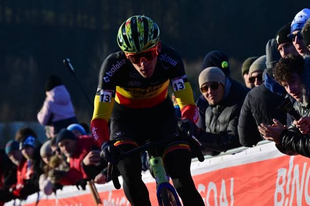 Thibau Nys from Belgium competes in the UCI Cyclo-cross World Cup race, category Elite Men, in Tabor, Czech Republic, on November 23, 2025. (CTKxPhoto VaclavxPancer) CTKPhotoP2025112303616  CTKPhotoP2025112303616