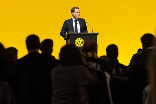 23.11.2025, Fussball, Saison 2025 2026, 1. Bundesliga, Mitgliederversammlung Borussia Dortmund, Geschäftsführer Lars Ricken (Borussia Dortmund), Dortmund Messe Wetsfalenhalle NRW Deutschland xRHR-FOTO DEx Copyright: DennisxEwert RHR-FOTOx RHR-FOTO DE