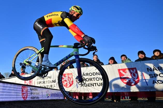 Thibau Nys from Belgium competes in the UCI Cyclo-cross World Cup race, category Elite Men, in Tabor, Czech Republic, on November 23, 2025. (CTKxPhoto VaclavxPancer) CTKPhotoP2025112303739  CTKPhotoP2025112303739