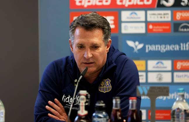 Fussball, Herren, 3.Liga, Saison 2025 2026, TSV 1860 München - 1.FC Saarbrücken, Grünwalder Stadion Alois Schwartz, Trainer (1.FC Saarbrücken) auf der Pressekonferenz