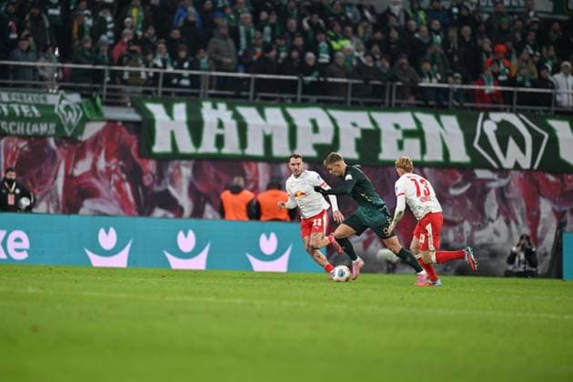 RECORD DATE NOT STATED rb leipzig - werder bremen, fußball bundsliga 23.11.2025, keke topp, werder Leipzig deutschland