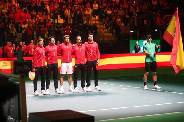 Tennis, DAVIS CUP FINAL 2025, Italy vs Spain, team Spain, Bologna, Italy, November 23, 2025. Photo Felice Calabro  Copyright: xFelicexCalabro x xipa-agency.netx xFELICExCALABRO x IPA_Agency_IPA68296906