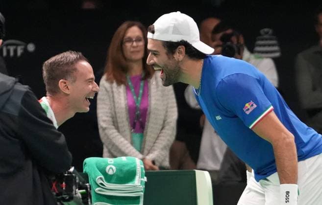 TENNIS - DAVIS CUP 2025 - FINAL 8 23 11 2025 Laurent Lairys MAXPPP - Matteo Berrettini of Italia during Davis Cup 2025, Final 8, Tennis event on 23November 2025 in Bologna, Italy - Photo Laurent Lairys Bologna Italy  Copyright: xMAXPPPxLaurentxLairysx LLR202511236563 LLR202511236563
