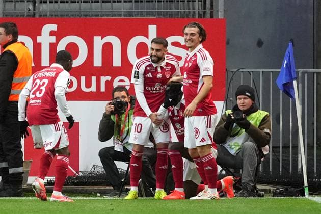 Stade Brestois 29 v FC Metz - Ligue 1 McDonald s 2025 2026 10 Romain DEL CASTILLO (sb29) - 13 Joris CHOTARD (sb29) during the Ligue 1 McDonald s match between Brest and Metz at Stade Francis Le Ble on November 23, 2025 in Brest, France. Brest France  Copyright: xFEPx 776348209