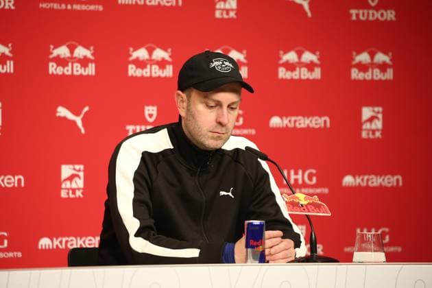 Deutschland: Fussball Bundesliga 2025 26, 11. Spieltag - RB Leipzig vs SV Werder Bremen - Red Bull Arena -Stadion (Leipzig): Pressekonferenz des Trainers Ole Werner (Trainer RB Leipzig) Leipzig Copyright: xAymanxAlahmedx