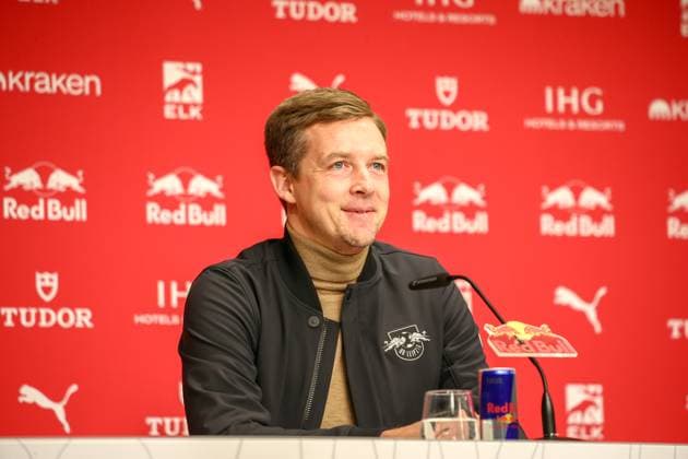 Deutschland: Fussball Bundesliga 2025 26, 11. Spieltag - RB Leipzig vs SV Werder Bremen - Red Bull Arena -Stadion (Leipzig): Pressekonferenz des Trainers Leipzig Copyright: xAymanxAlahmedx