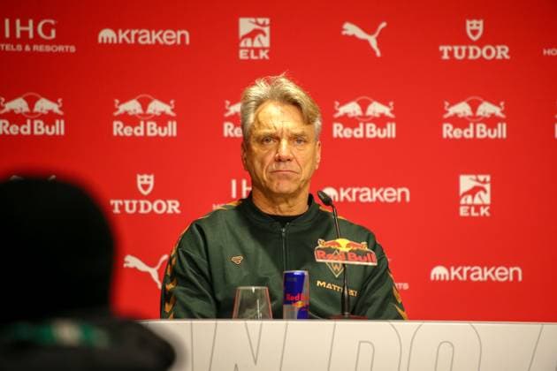 Deutschland: Fussball Bundesliga 2025 26, 11. Spieltag - RB Leipzig vs SV Werder Bremen - Red Bull Arena -Stadion (Leipzig): Pressekonferenz des Trainers Horst Steffen (Trainer SV Werder Bremen) Leipzig Copyright: xAymanxAlahmedx