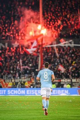 Fußball I Herren I Saison 2025-2026 I Bundesliga I 11. Spieltag I FC St. Pauli - 1. FC Union Berlin I 23.11.2025 Rani Khedira (8, 1. FC Union Berlin) Hamburg Millerntor-Stadion Hamburg Deutschland Copyright: xLobecax xHenningxRohlfsx