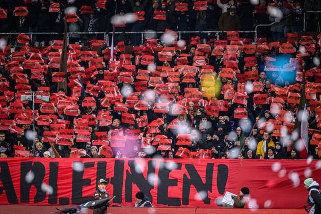 Fußball I Herren I Saison 2025-2026 I Bundesliga I 11. Spieltag I FC St. Pauli - 1. FC Union Berlin I 23.11.2025 Die Choreo vom FC St. Pauli Hamburg Millerntor-Stadion Hamburg Deutschland Copyright: xLobecax xHenningxRohlfsx
