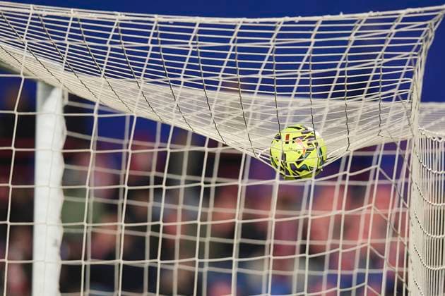 Official winter ball of La Liga EA during the LaLiga EA Sports match between Getafe CF v AtlÃ tico Madrid at Coliseum on November 23, 2025 in Getafe, Spain. (Photo by Manu Reino DeFodi Images)