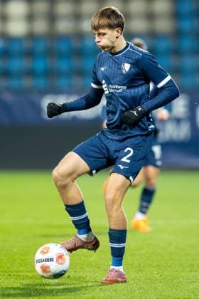 23.11.2025, xkwix, Fußball, Regionalliga West, VfL Bochum 1848 U21, U 21 - FC Gütersloh, Vonovia Ruhrstadion: Kacper Koscierski (VfL Bochum U21 2) NRW Deutschland