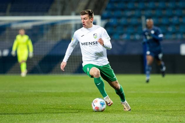 23.11.2025, xkwix, Fußball, Regionalliga West, VfL Bochum 1848 U21, U 21 - FC Gütersloh, Vonovia Ruhrstadion: Aleksandar Kandic (FC Gütersloh 27) NRW Deutschland
