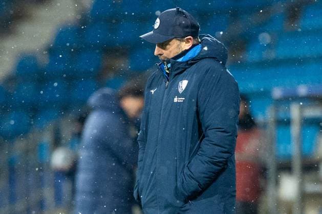 23.11.2025, xkwix, Fußball, Regionalliga West, VfL Bochum 1848 U21, U 21 - FC Gütersloh, Vonovia Ruhrstadion: Heiko Butscher (VfL Bochum U21 Cheftrainer) NRW Deutschland
