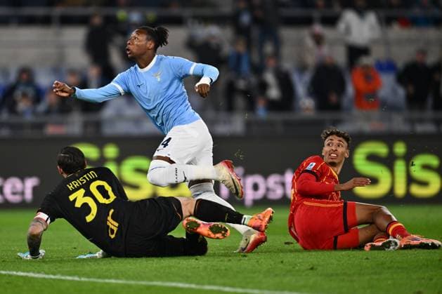 Tijjani Noslin of S.S. Lazio scores the goal for 2-0 during the 12th day of the Serie A Championship between S.S. Lazio and U.S. Lecce at the Olympic Stadium on November 23, 2025 in Rome, Italy.  Copyright: xDomenicoxCippitelli IPAxSportx xipa-agency.netx xx IPA_68307469 IPA_Agency_IPA68307469