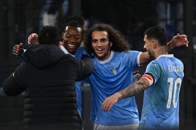 Tijjani Noslin of S.S. Lazio celebrates after scoring the goal of 2-0 during the 12th day of the Serie A Championship between S.S. Lazio and U.S. Lecce at the Olympic Stadium on November 23, 2025 in Rome, Italy.  Copyright: xDomenicoxCippitelli IPAxSportx xipa-agency.netx xx IPA_68307504 IPA_Agency_IPA68307504