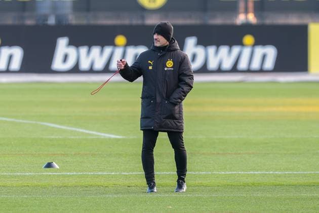 24.11.2025, Fussball, Saison 2025 2026, UCL, Abschlusstraining Borussia Dortmund, Trainer Niko Kovac (Borussia Dortmund), Dortmund Trainingsgelände BVB NRW Deutschland xRHR-FOTO DEx Copyright: DennisxEwert RHR-FOTOx RHR-FOTO DE