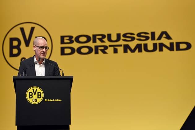 Carsten CRAMER, Vorstandsmitglied, Hauptversammlung der Borussia Dortmund GmbH & Co. KGaA, Dortmunder Westfalenhalle, 24.11.2025 oÂ