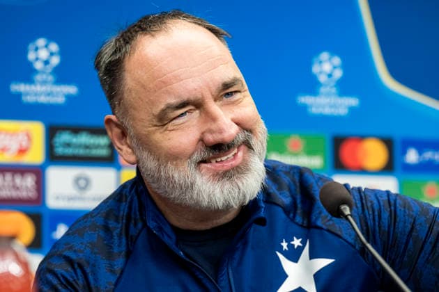 Head coach of Slavia Prague Jindrich Trpisovsky speaks during the press conference, PK, Pressekonferenz prior to Champions League 5th qualifying round match SK Slavia Praha vs Athletic Bilbao in Prague, Czech Republic, November 24, 2025. (CTKxPhoto VitxSimanek) CTKPhotoP2025112404582  CTKPhotoP2025112404582