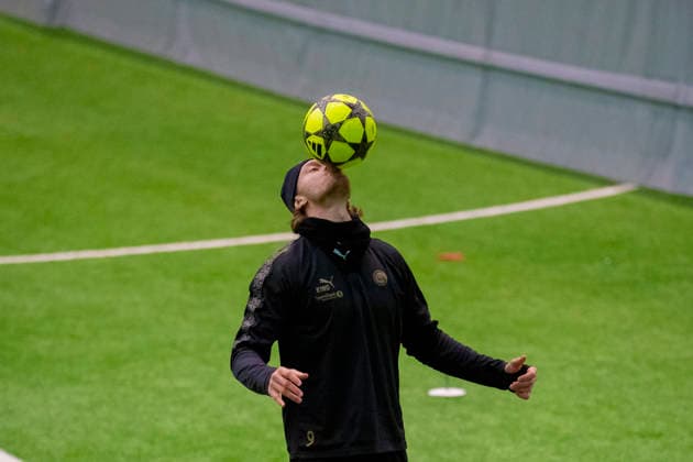 Bodo Glimt training Bodo 20251124 Kasper Hogh at the training for Bodo Glimt in Nordlandshallen the day before the Champions League football match against Juventus Photo Stian Lysberg Solum NTB Bodo Norway EDITORIAL USE ONLY RESTRICTED USE FOR BETTING COMPANIES  Copyright: xStianxLysbergxSolumx xNTBx