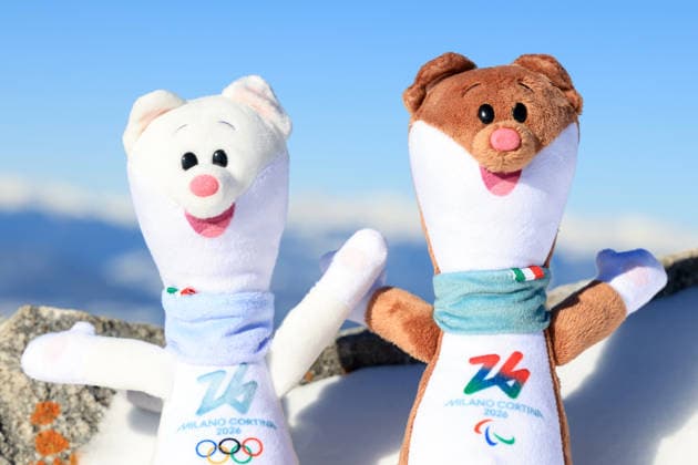 Milano Cortina 2026, Maskottchen Tina und Milo OLYMPICS - Winter Olympic Games, Olympische Spiele, Olympia, OS Milano Cortina 2026 MARIA LANKOWITZ,AUSTRIA,23.NOV.25 - OLYMPICS - Winter Olympic Games Milano Cortina 2026, preview. Image shows the mascots Tina and Milo (Milano Cortina 2026).  GEPAxpictures xMarioxBuehner-Wei