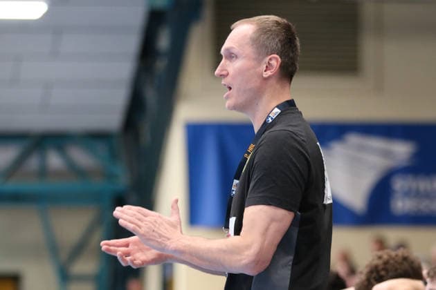 24.11.2025 Handball Herren 2025 2026 2. Bundesliga 12. Spieltag Dessau-Roßlauer HV 06 - VfL Eintracht Hagen Anhalt Arena Dessau Pavel Prokopec, Trainer vom VfL Eintracht Hagen Dessau-Roßlau Sachsen-Anhalt Deutschland