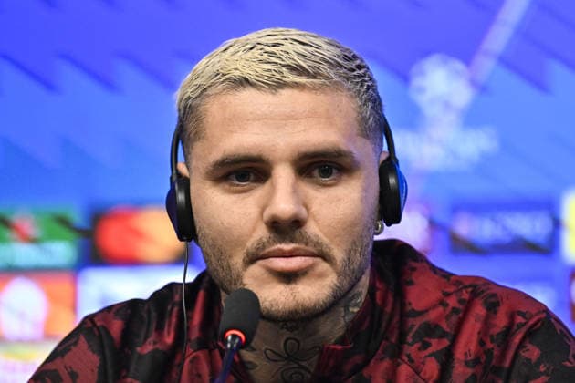 Galatasaray press conference, PK, Pressekonferenz ahead of UEFA Champions League match ISTANBUL, TURKIYE – NOVEMBER 24: Galatasaray forward Mauro Icardi speaks during a press conference at the Kemerburgaz Metin Oktay Facilities ahead of their UEFA Champions League week five match against Belgian side Union SG in Istanbul, Turkiye on November 24, 2025. Muhammed Enes Yildirim Anadolu Istanbul Turkey. Editorial use only. Please get in touch for any other usage.  Copyright: x2025xAnadoluxMuhammedxEnesxYildirimx