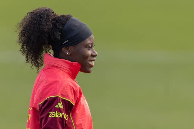 Training Deutsche Fußball-Nationalmannschaft der Frauen Nicole Anyomi. Training der Frauen-Nationalmannschaft vor dem Finale der UEFA Women s Nations League am 25. November 2025 in Frankfurt am Main, Frankfurt am Main Hessen Deutschland DFB-Campus