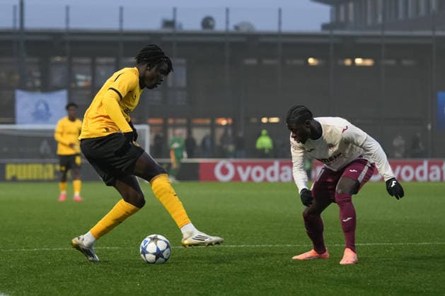 Dienstag, 25.11.2025 Saison 2025 2026 5. Spieltag UEFA Youth League im BVB Fußballpark Hohenbuschei, Dortmund, Germany. BV Borussia Dortmund U19 - Villarreal FC U19. Ousmane Diallo (BVB)
