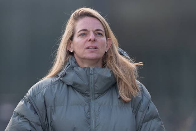 Training Deutsche Fußball-Nationalmannschaft der Frauen Spordirektorin Nia Künzer. Training der Frauen-Nationalmannschaft vor dem Finale der UEFA Women s Nations League am 25. November 2025 in Frankfurt am Main, Frankfurt am Main Hessen Deutschland DFB-Campus
