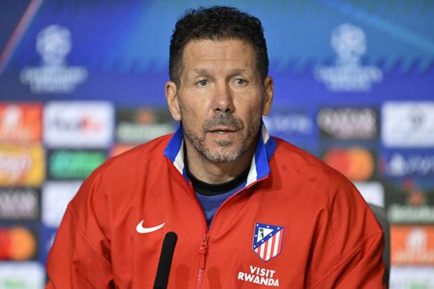 Ahead of UEFA Champions League match - Atletico Madrid v Inter MADRID, SPAIN – NOVEMBER 25: Atletico Madrid head coach Diego Simeone attends a press conference, PK, Pressekonferenz at Riyadh Air Metropolitano Stadium ahead of the UEFA Champions League week 5 match between Atletico Madrid and Inter in Madrid, Spain on November 25, 2025. Team player Nahuel Molina also joined the media session. Burak Akbulut Anadolu Madrid Spain. Editorial use only. Please get in touch for any other usage.  Copyright: x2025xAnadoluxBurakxAkbulutx