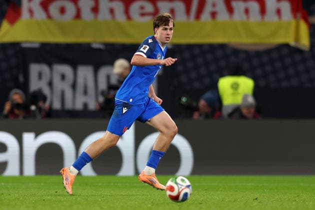 LEO SAUER, Slovacchia, World Cup 2026 Qualifying, Germany-Slovakia 6-0, azione, action, single shot QUALIFICAZIONI MONDIALI 2026 GERMANIA-SLOVACCHIA 6-0