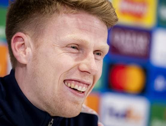 LIVERPOOL - PSV s Jerdy Schouten during the MD-1 press conference, PK, Pressekonferenz ahead of the Champions League match against Liverpool FC at Anfield Stadium on November 25, 2025, in Liverpool, United Kingdom. ANP SEM VAN DER WAL UEFA Champions League 2025-2026 xVIxANPxSportx xxANPxIVx 543052102 originalFilename: 543052102.jpg