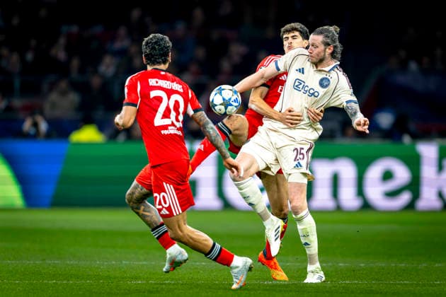 AFC Ajax Amsterdam forwarder Wout Weghorst during the match FOOTBALL - CHAMPIONS LEAGUE - AJAX vs BENFICA at the Johan Cruijff ArenA for the Champions League - League phase - Matchday 5 season 2025-2026 in AMSTERDAM, Netherlands on 25 November 2025, (photo by Stefan Koops EYE4images DeFodi Images)