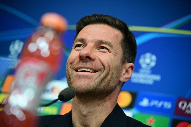 UEFA Champions League - Real Madrid press conference, PK, Pressekonferenz - Real Madrid coach Xabi Alonso attend a press conference ahead of the UEFA Champions League Phase matchday 5 soccer match between Olympiacos and Real Madrid in Piraeus, Greece, 25 November 2025. IMAGO ONE INCH PRODUCTIONS PIRAEUS GREECE Copyright: xONExINCHxPRODUCTIONSx 6749311