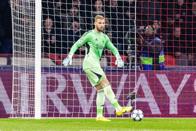 Vitezslav Jaros seen during Champions League league phase game between AFC Ajax and SL Benfica (Maciej Rogowski Ball Raw Images) Amsterdam Johan Cruyff Arena Netherlands Copyright: xMaciejxRogowskix _ROG4317