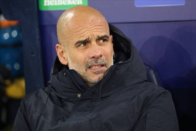 Manchester City v Bayer 04 Leverkusen - UEFA Champions League 2025 26 League Phase MD5 Pep Guardiola, Manager of Manchester City portrait before the UEFA Champions League 2025 26 League Phase MD5 match between Manchester City and Bayer 04 Leverkusen at City of Manchester Stadium on November 25, 2025 in Manchester, England. Manchester City of Manchester Stadium England United Kingdom Copyright: xNealxSimpson Sportsphoto APLx 14142654