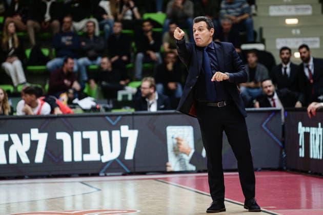 Hapoel s head coach Dimitrios Itoudis during the Euroleague game between Hapoel IBI Tel Aviv vs Real Madrid - Arena Botevgrad in Botevgrad, Bulgaria on November 25, 2025  Copyright: xIvanxSxIvanov IPAxSportx xipa-agency.netx xx IPA_68376590 IPA_Agency_IPA68376590