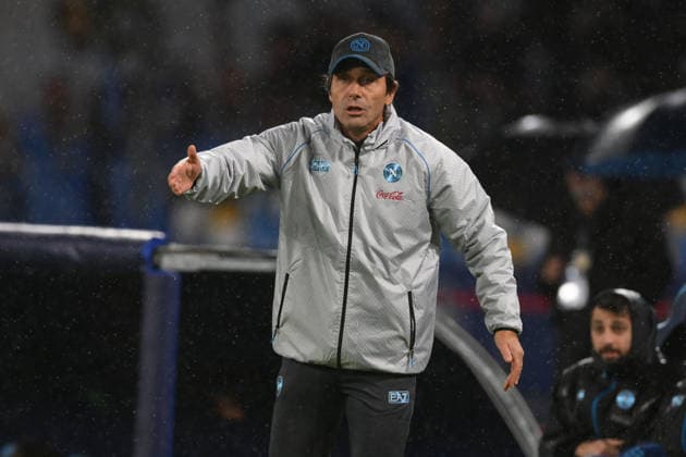 Antonio Conte head coach of SSC Napoli during the match Uefa Champions League Championship between S.S.C. Napoli and Qarabag at the Maradona Stadium on Nov 25, 2025 in Naples, Italy. during SSC Napoli vs Qarabag FK, UEFA Champions League football match in Naples, Italy, November 25 2025  Copyright: xRobertoxRamaccia IPAxSportx xipa-agency.netx xx IPA_68376834 IPA_Agency_IPA68376834