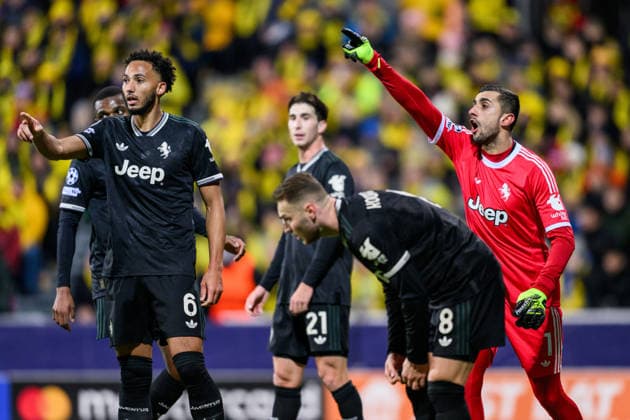 251125 goalkeeper Mattia Perin of Juventus during the UEFA Champions League football match between Bodo Glimt and Juventus on November 25, 2025 in Bodo. Photo: Marius Simensen BILDBYRAN COP 238 MM0049 bbeng football fotball fotboll soccer uefa champions league mesterligaen bodo glimt juventus Copyright: MARIUSxSIMENSEN BB251125BB847