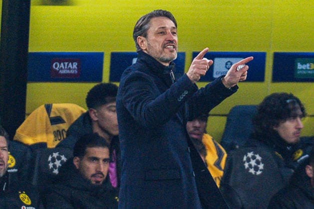25.11.2025, Borussia Dortmund vs. Villareal, UEFA Champions League, 5. Spieltag Niko Kovac (Borussia Dortmund, Trainer) gestikuliert unzufrieden Mimik Gestik Copyright: xBahhoxKarax