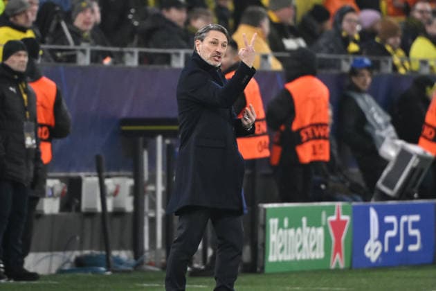 Trainer Niko Kovac (Borussia Dortmund) 25.11.2025, Fussball, UEFA Champions League 2025 2026, 5. Spieltag, Borussia Dortmund - FC Villarreal UEFA regulations prohibit any use of photographs as image sequences and or quasi-video Dortmund Signal Iduna Park Nordrhein Westfalen Deutschland