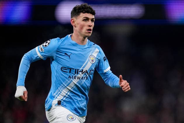 MANCHESTER, ENGLAND - NOVEMBER 25: Phil Foden of Manchester City looks on during the UEFA Champions League 2025 26 League Phase MD5 match between Manchester City and Bayer 04 Leverkusen at City of Manchester Stadium on November 25, 2025 in Manchester, England. (Photo by Rene Nijhuis) SPO  Copyright: xRenexNijhuis